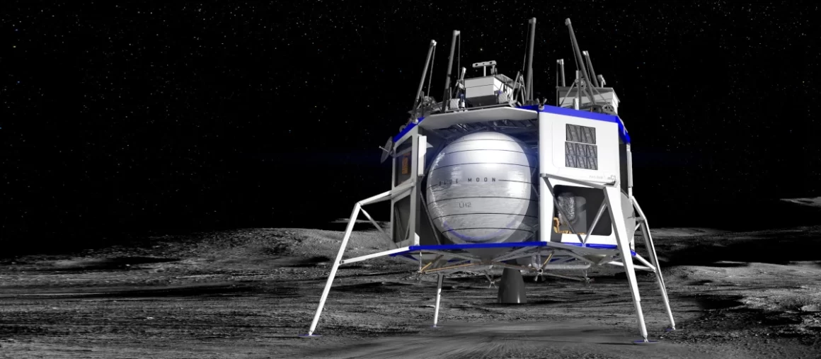 Artemis il lander Blue moon proposto dalla Blue Origin