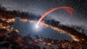 Un team di astronomi ha documentato un fenomeno molto comune nell'universo descrivendo come i buchi neri fanno spuntino con una vicina stella