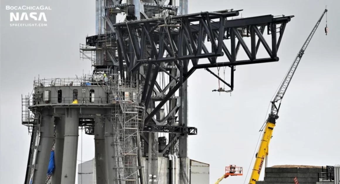 Torre di lancio alla Stabase di SpaceX