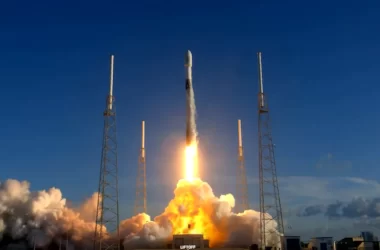 ll decollo del Falcon 9 di SpaceX con a bordo il satellite KPLO della Corea del Sud