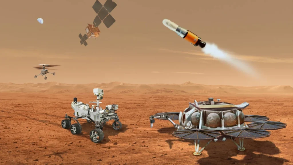 El programa Mars Sample Return permitirá devolver a la Tierra en 2033 las muestras recolectadas por el rover Perseverance en Marte.