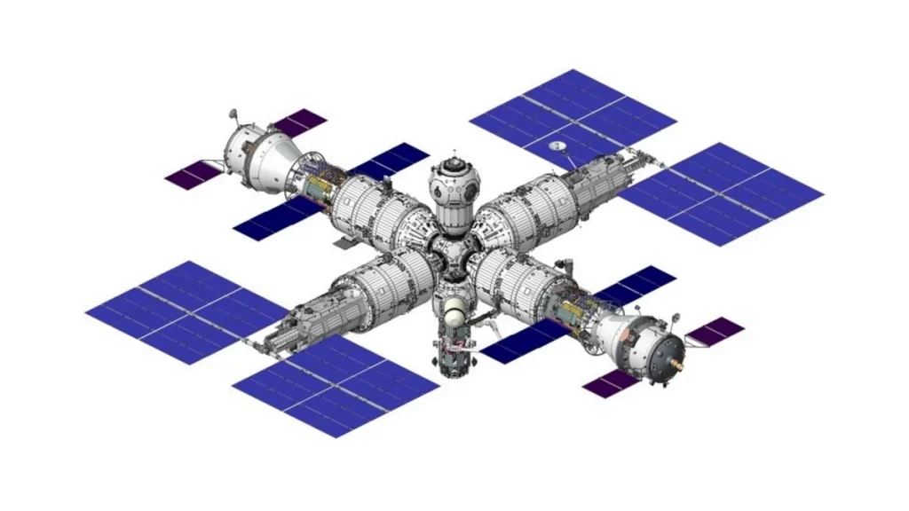 Il render della nuova stazione spaziale orbitante russa (ROSS).