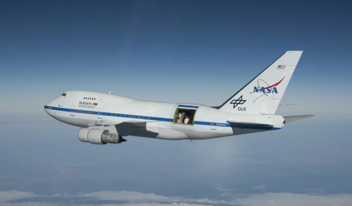 Il Boeing 747 convertito ad osservatorio ad infrarossi stratosferico chiamato SOFIA