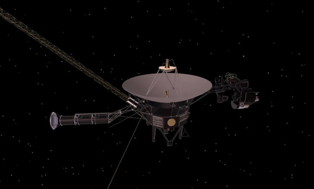Un immagine della sonda spaziale Voyager 1 lanciata nel 1977