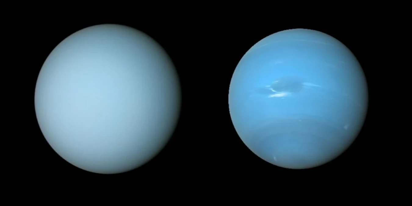 I due giganti gassosi del Sistema Solare: Urano e Nettuno