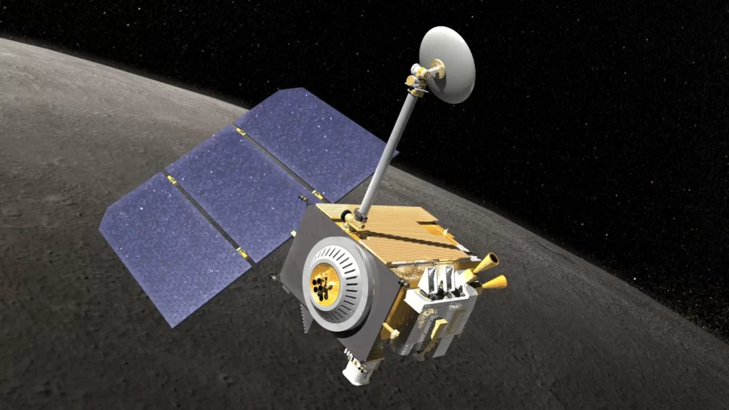 Render del satellite Lunar Reconnaissance Orbiter. 