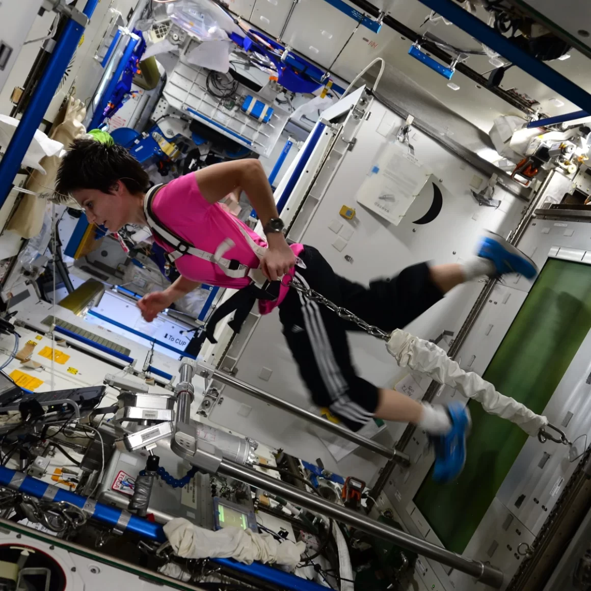 Esercizio fisico nello spazio è necessario per mantenere in buona salute gli astronauti e per contrastare i danni della microgravità