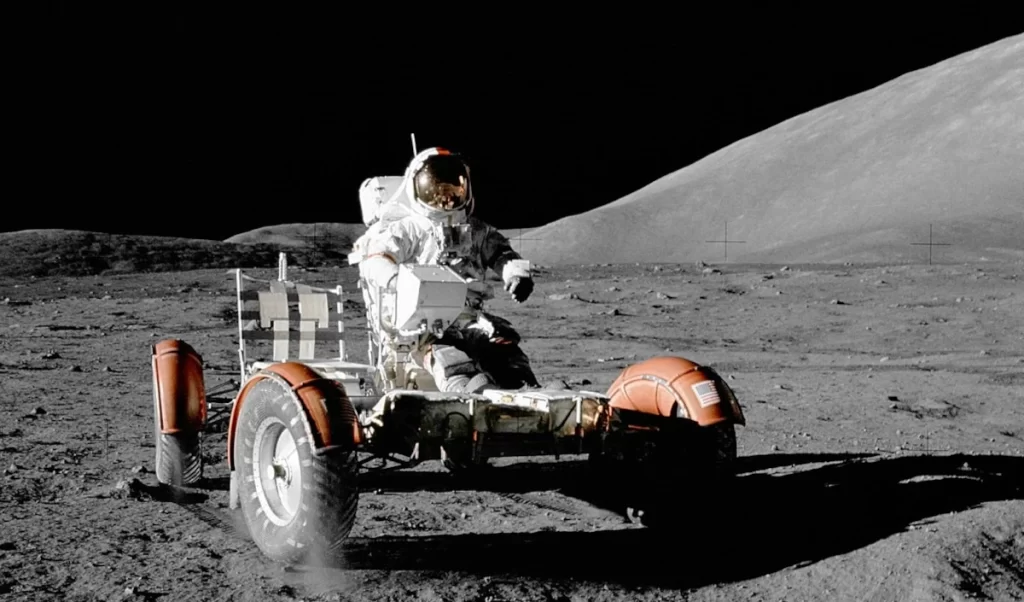 Un rover lunare utilizzato durante le missioni Apollo. 