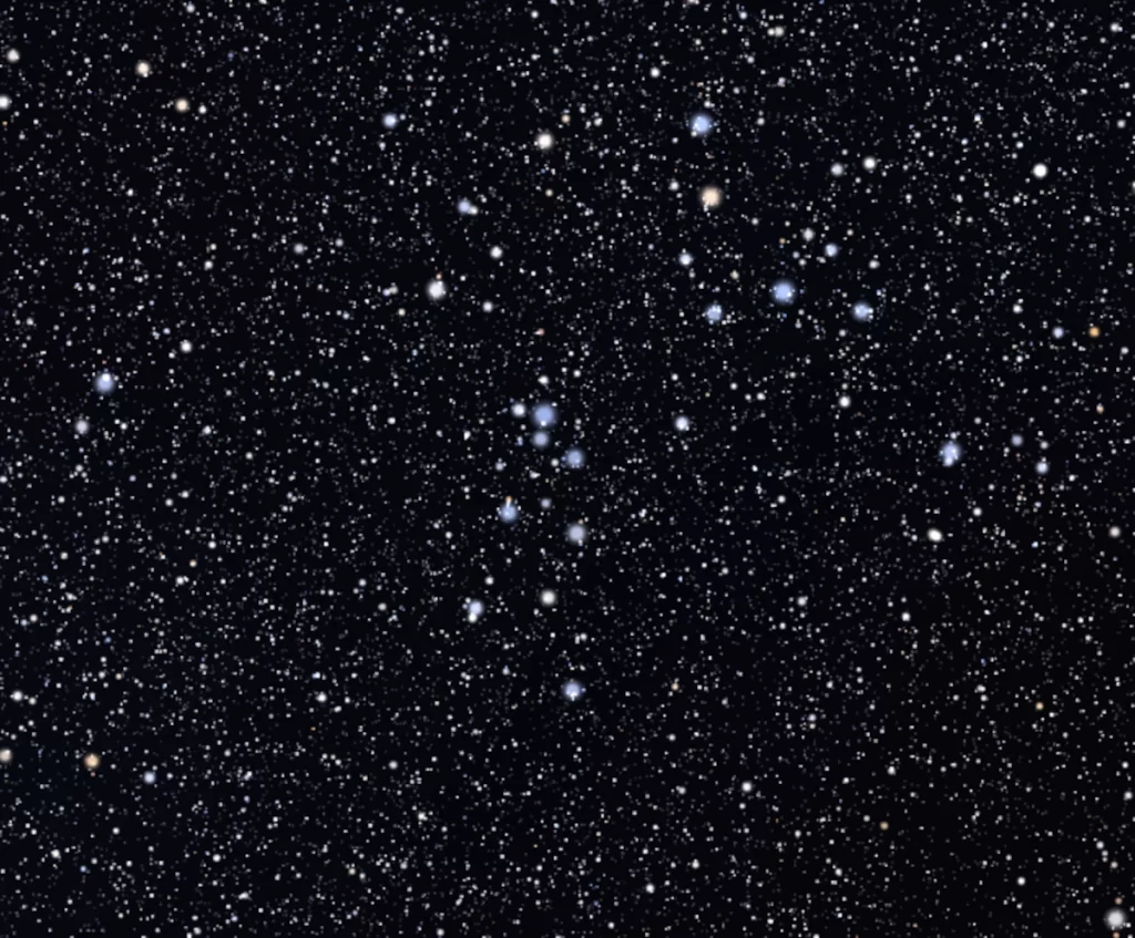 La ammasso stellare NGC 2232 è un ammasso aperto nella costellazione dell'Unicorno. Sarà ben visibile il 28 Dicembre.