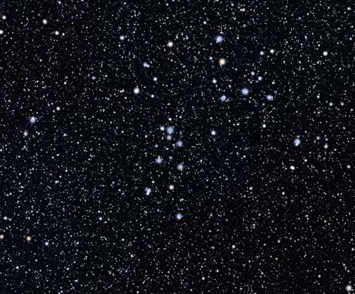 La ammasso stellare NGC 2232 è un ammasso aperto nella costellazione dell'Unicorno. Sarà ben visibile il 28 Dicembre.