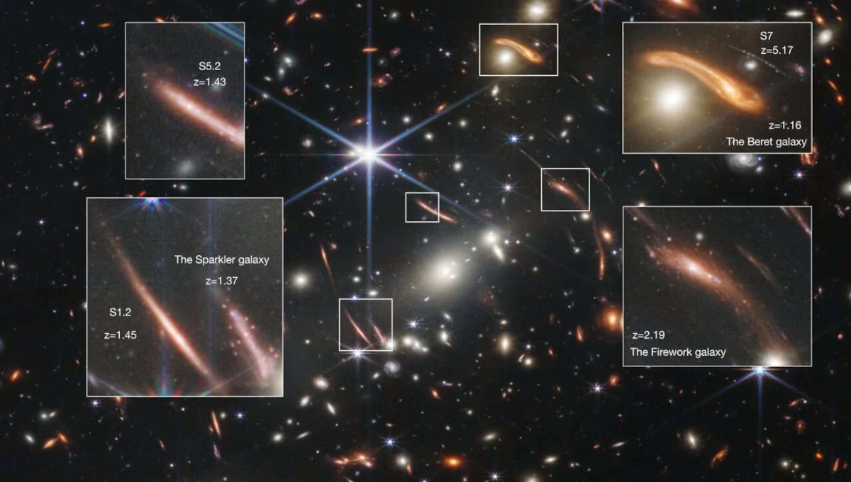 Dall'immagine postata da James Webb il 31 Luglio scorso, i ricercatori hanno studiato la formazione delle stelle nei primi istanti del Cosmo