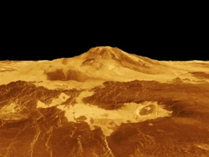 Scientists analyzing data from the NASA Magellan probe have discovered that the Maat Mons volcano on Venus is still active.