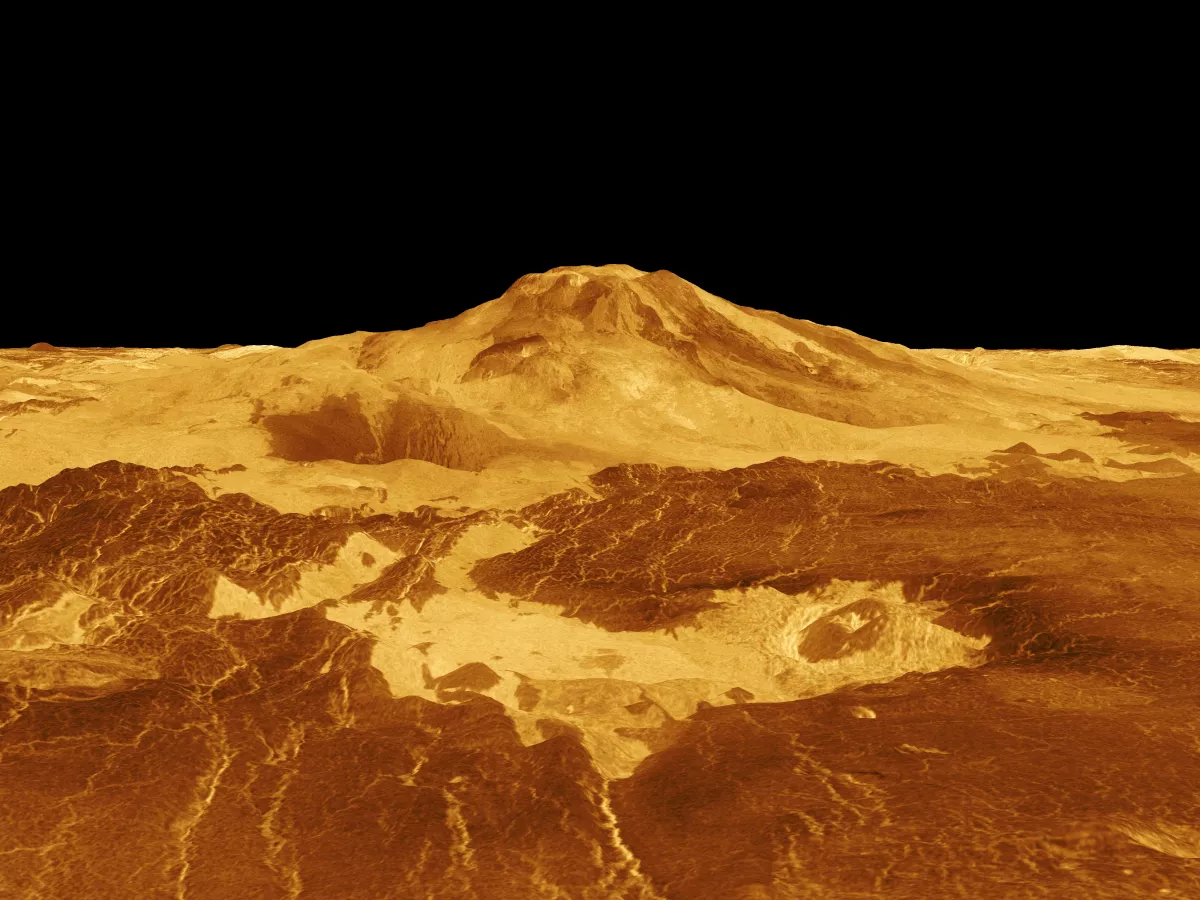 Scientists analyzing data from the NASA Magellan probe have discovered that the Maat Mons volcano on Venus is still active.