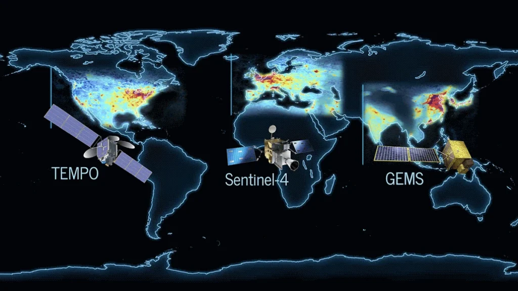 TEMPO will join GEMS and ESA's Sentinel-4 to form a constellation of satellites that monitor air quality