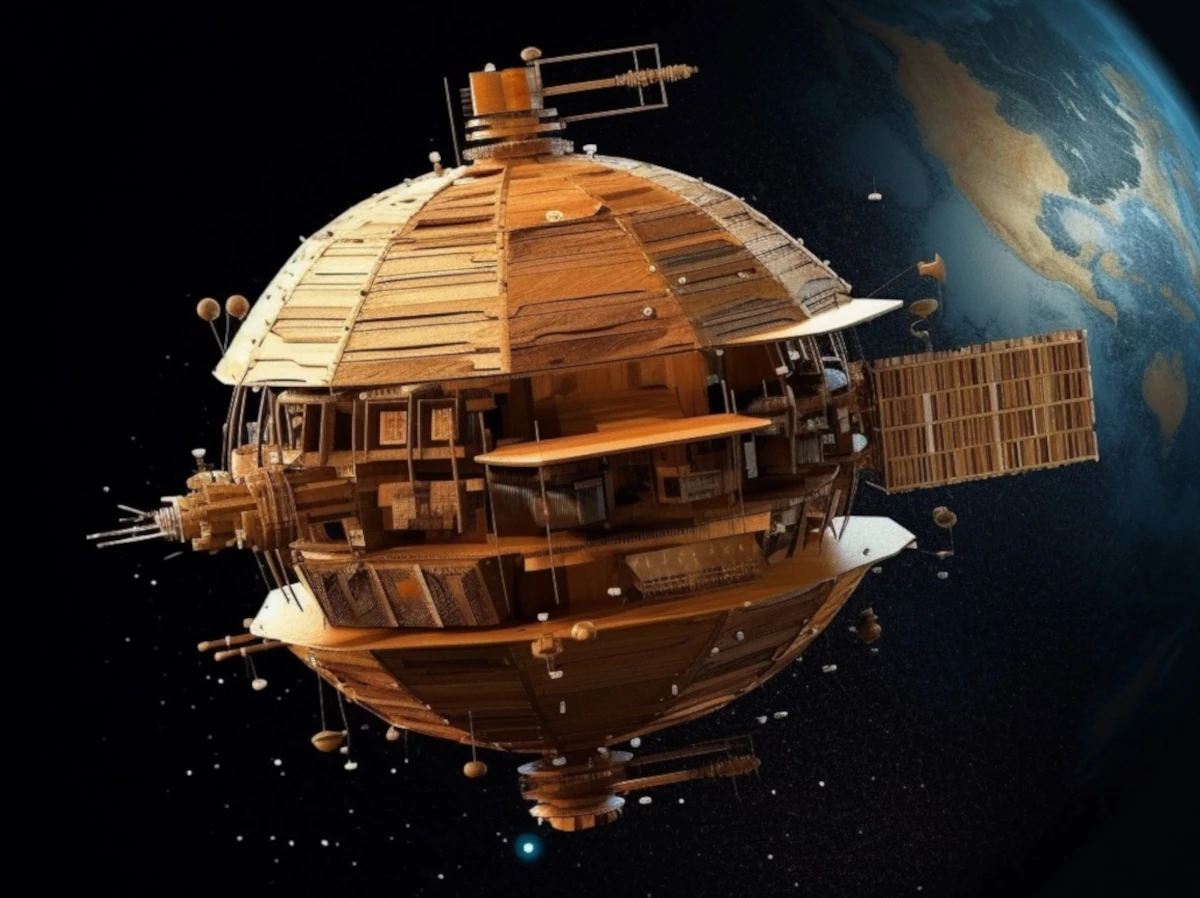 A research team from the Japanese University of Kyoto has designed a fully wooden satellite to be launched with JAXA and NASA