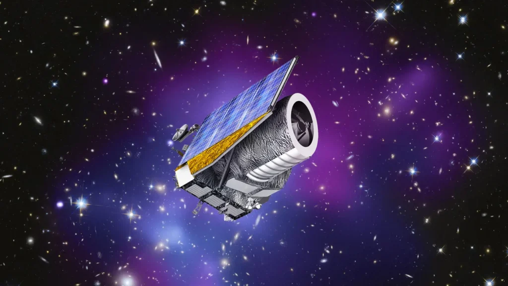 Il nuovo telescopio spaziale EUCLID dell'ESA indagherà per anni sull'universo oscuro per ricercare prove sulla materia e l'energia oscura