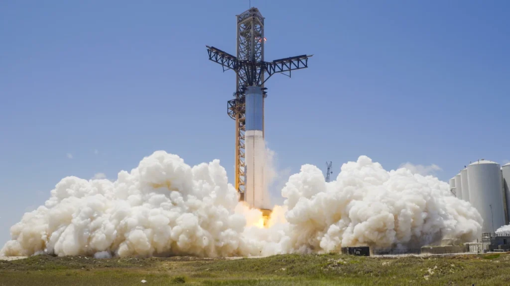 Un nouveau feu statique pour SpaceX pour tester les moteurs Raptor et le nouveau système de refroidissement de Booster 9