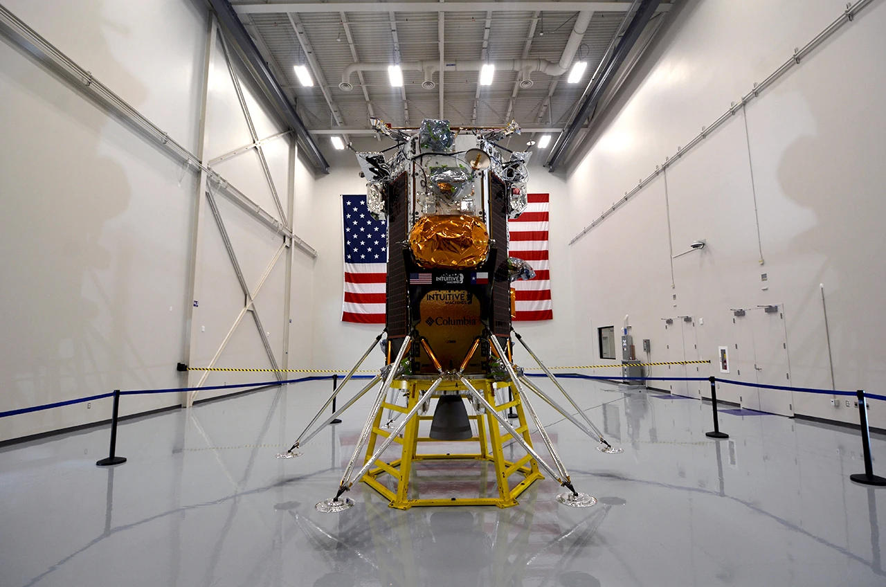 El aterrizador lunar Nova-C de Intuitive Machines formará parte de la misión IM-1 que llevará la sonda al polo sur de la Luna