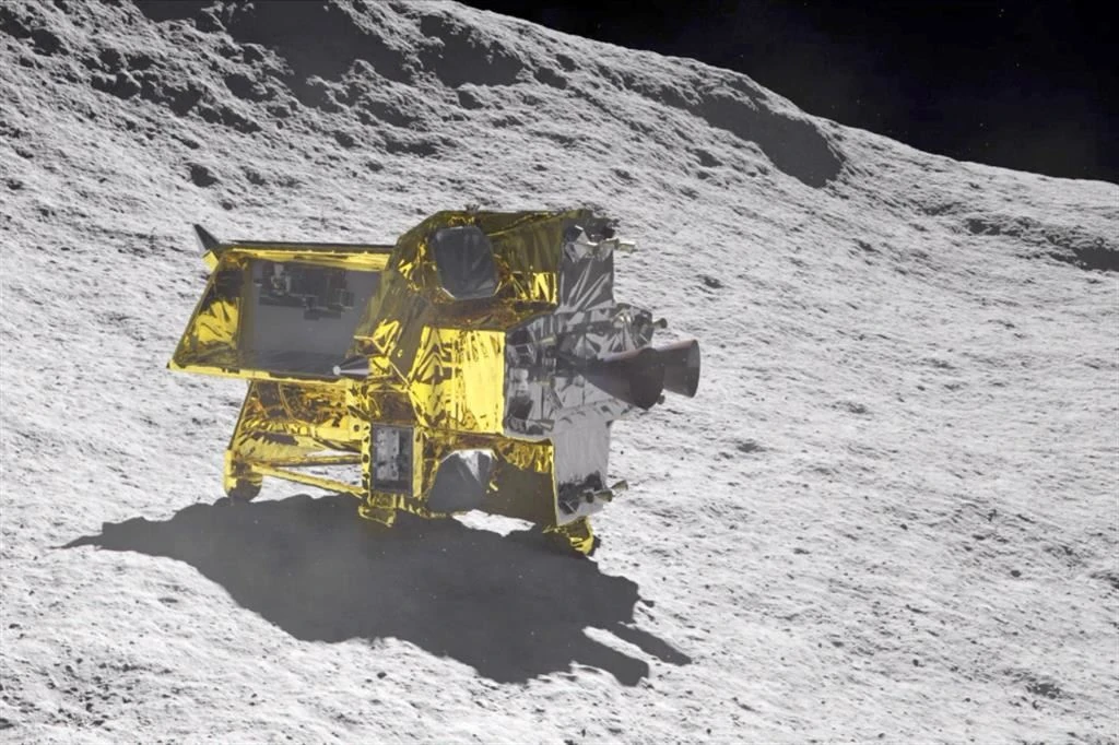 La sonda nipponica SLIM è atterrata sulla Luna, ma il tema d'ingegneri ha un problema con i pannelli solari che alimentano gli strumenti