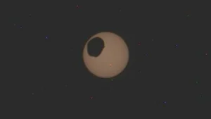 Il rover Perseverance della Nasa ha catturato le immagini dell'eclissi solare causata dalla luna marziana Phobos